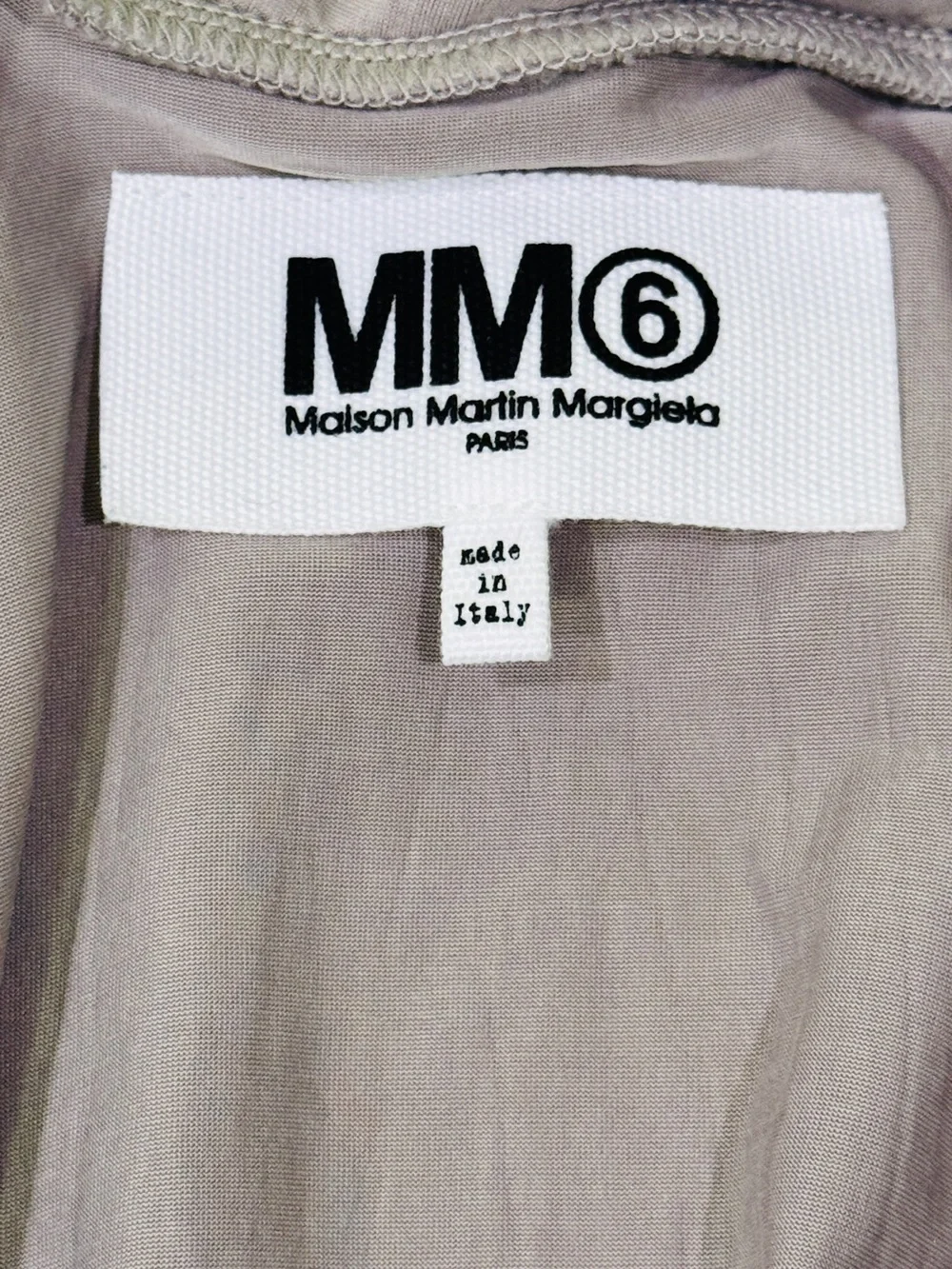 MM6 Maison Martin Margiela Sleeveless Mini Shift Dress – Light Taupe – Size L - Picture 4 of 9